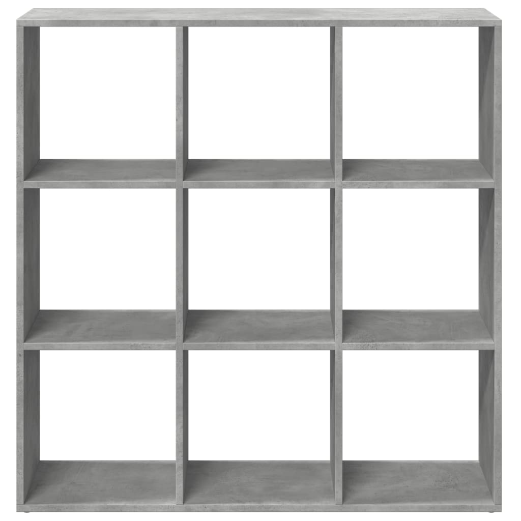vidaXL Room Divider Bookcase Concrete Grey 102x29x103,5 cm Engineered Wood
