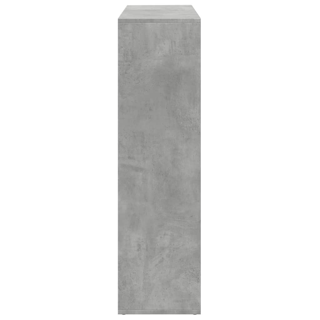 vidaXL Room Divider Bookcase Concrete Grey 102x29x103,5 cm Engineered Wood