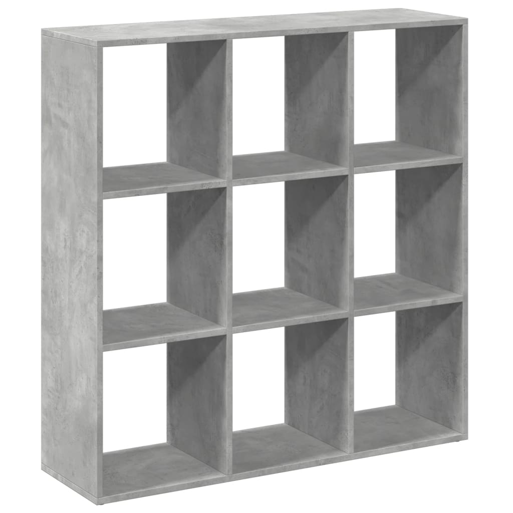 vidaXL Room Divider Bookcase Concrete Grey 102x29x103,5 cm Engineered Wood