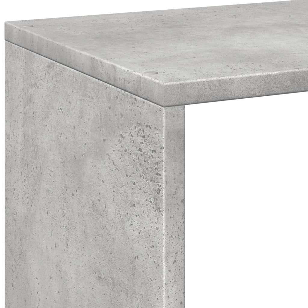 vidaXL Room Divider Bookcase Concrete Grey 102x29x103,5 cm Engineered Wood