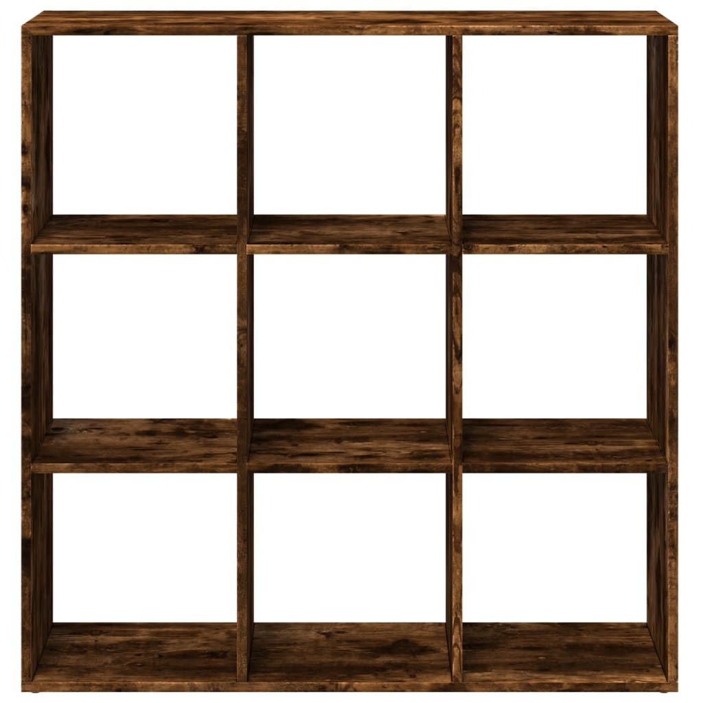 vidaXL Room Divider Bookcase Smoked Oak 102x29x103.5cm Engineered Wood
