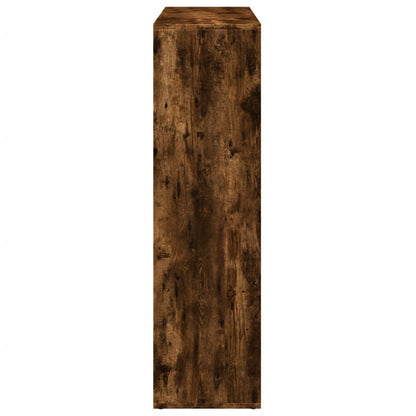 vidaXL Room Divider Bookcase Smoked Oak 102x29x103.5cm Engineered Wood