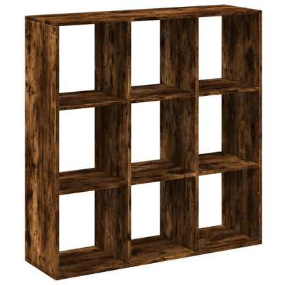 vidaXL Room Divider Bookcase Smoked Oak 102x29x103.5cm Engineered Wood