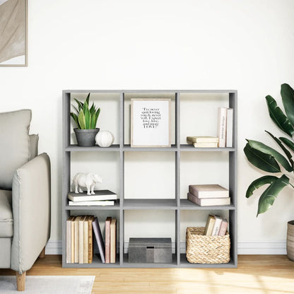 vidaXL Room Divider Bookcase Grey Sonoma 102x29x103,5 cm Engineered Wood