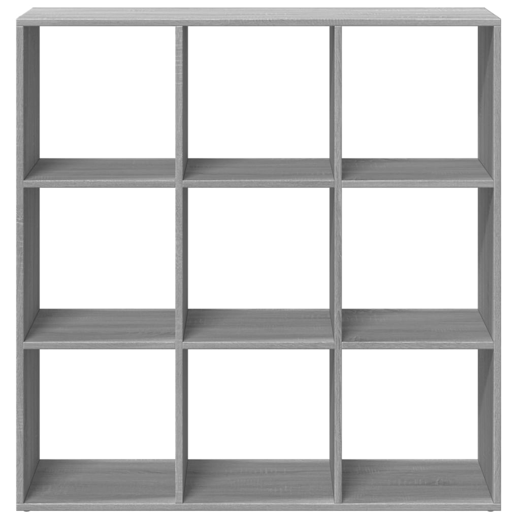 vidaXL Room Divider Bookcase Grey Sonoma 102x29x103.5 cm Engineered Wood