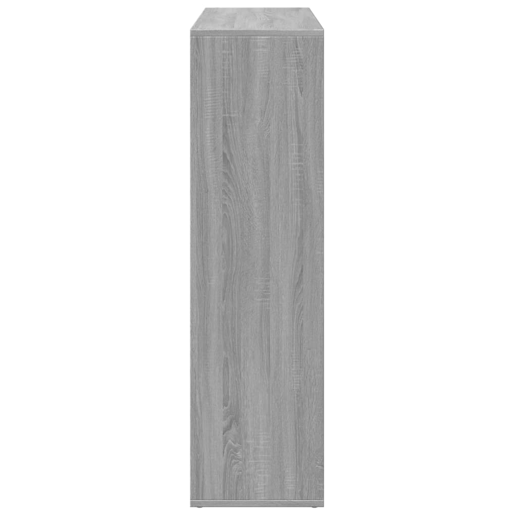 vidaXL Room Divider Bookcase Grey Sonoma 102x29x103.5 cm Engineered Wood