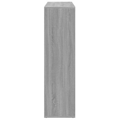 vidaXL Room Divider Bookcase Grey Sonoma 102x29x103.5 cm Engineered Wood