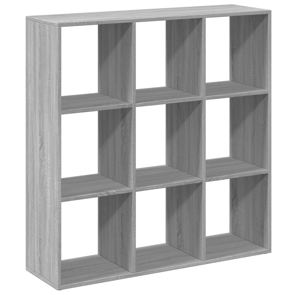 vidaXL Room Divider Bookcase Grey Sonoma 102x29x103,5 cm Engineered Wood
