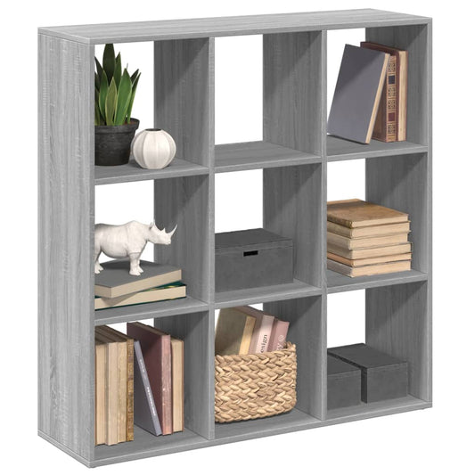 vidaXL Room Divider Bookcase Grey Sonoma 102x29x103,5 cm Engineered Wood