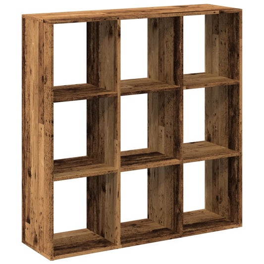 vidaXL Room Divider Bookcase Old Wood 102x29x103,5 cm Engineered Wood