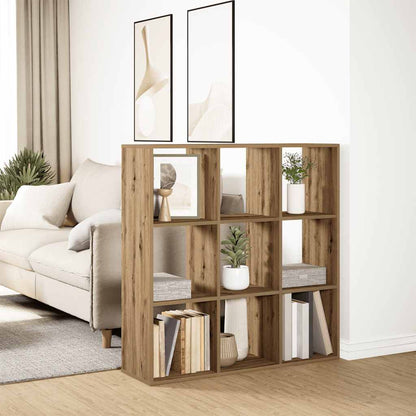 vidaXL Room Divider Bookcase Artisan Oak 102x29x103.5 cm Engineered Wood