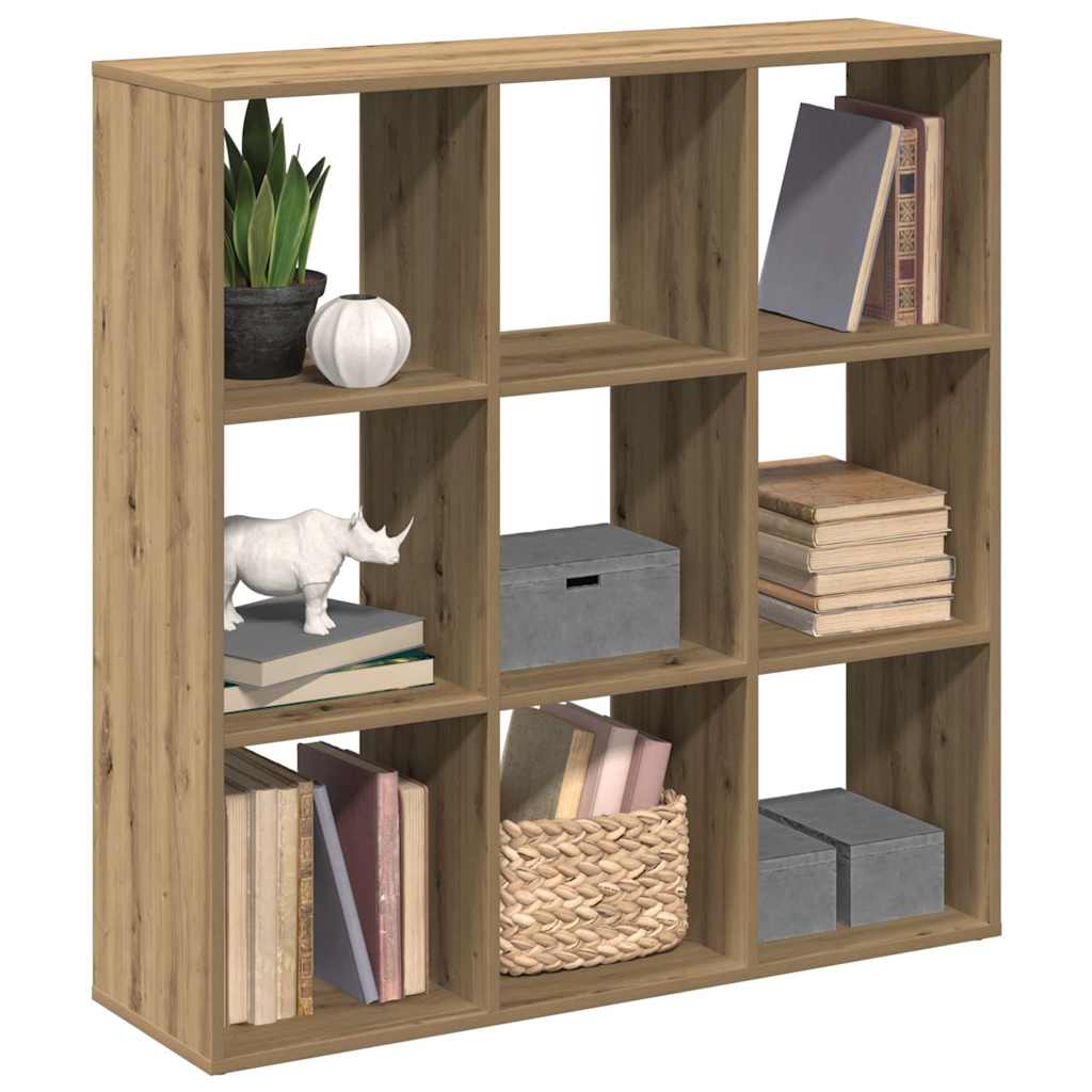 vidaXL Room Divider Bookcase Artisan Oak 102x29x103.5 cm Engineered Wood