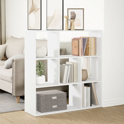 vidaXL Room Divider Bookcase White 102x29x103.5 cm Engineered Wood