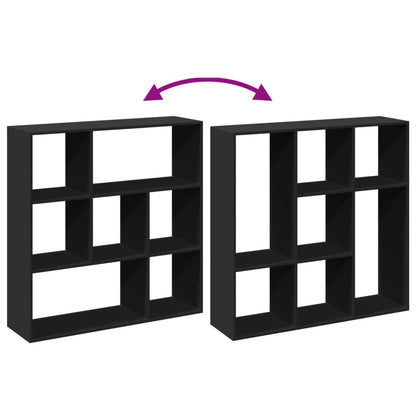 vidaXL Room Divider Bookcase Black 102x29x103,5 cm Engineered Wood