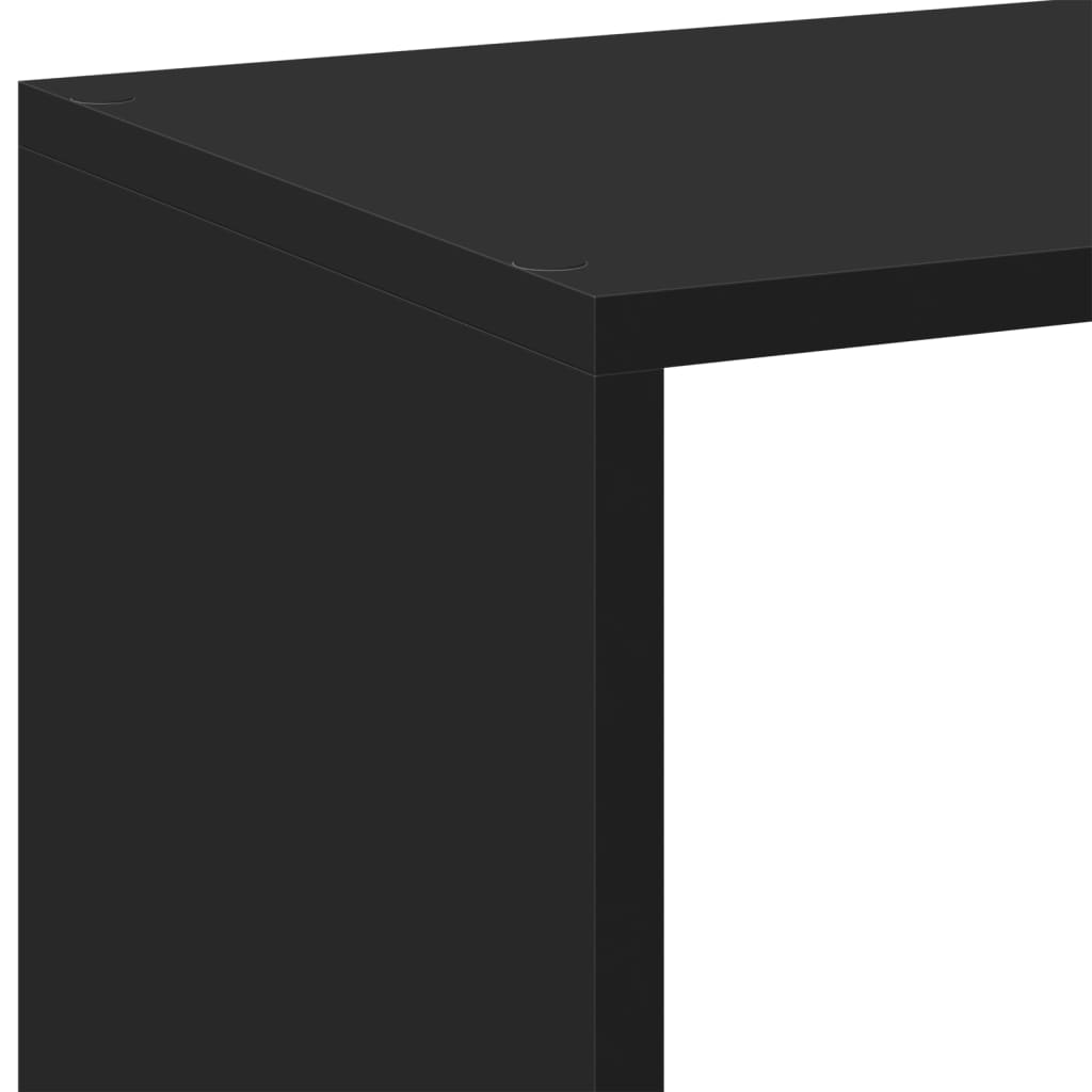 vidaXL Room Divider Bookcase Black 102x29x103,5 cm Engineered Wood