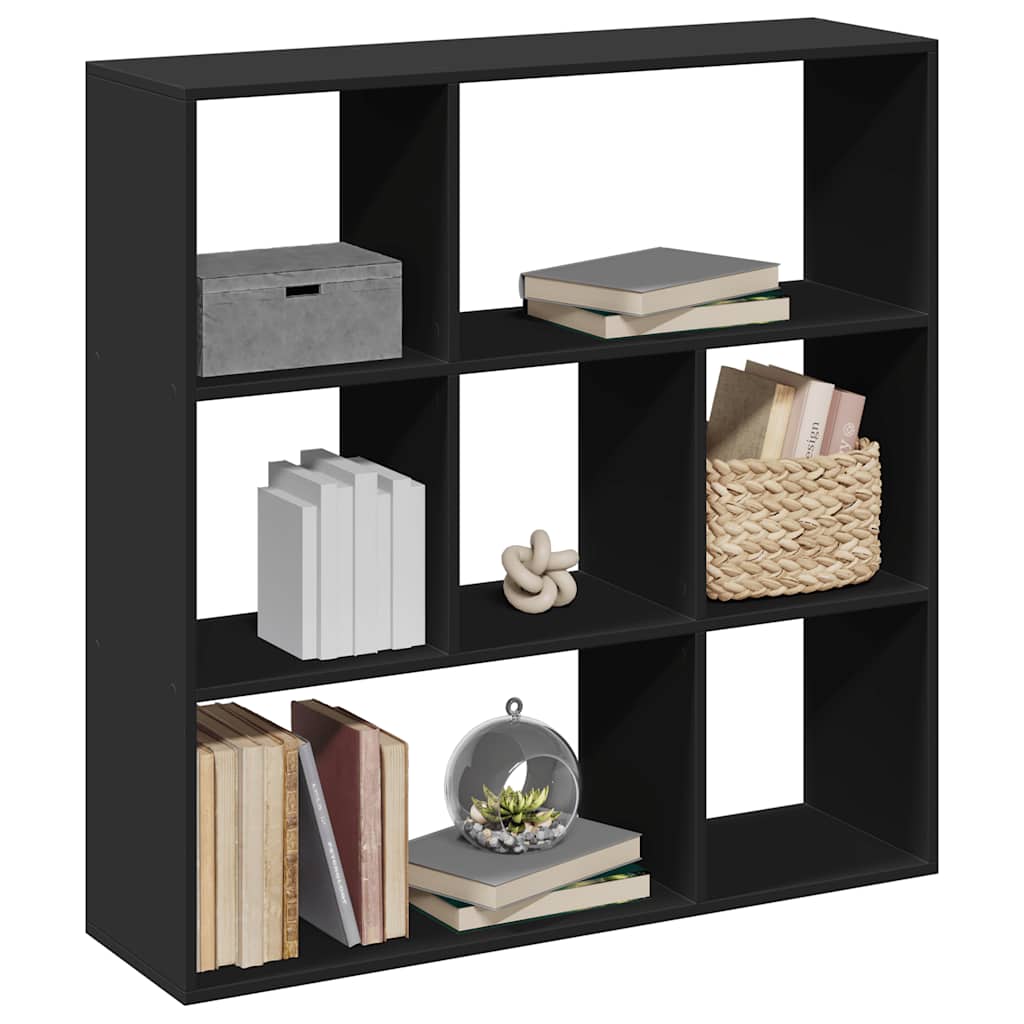 vidaXL Room Divider Bookcase Black 102x29x103,5 cm Engineered Wood