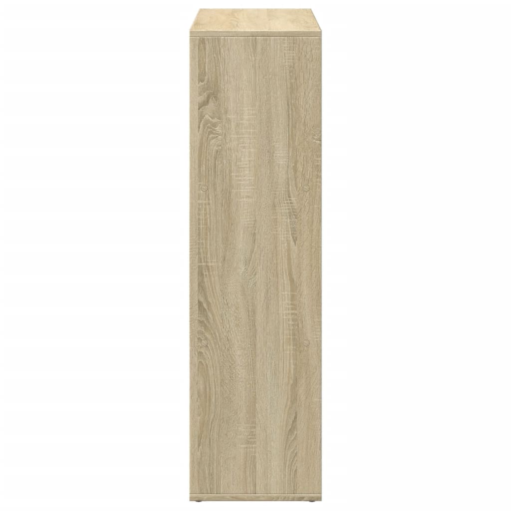 vidaXL Room Divider Bookcase Sonoma Oak 102x29x103.5 cm Engineered Wood