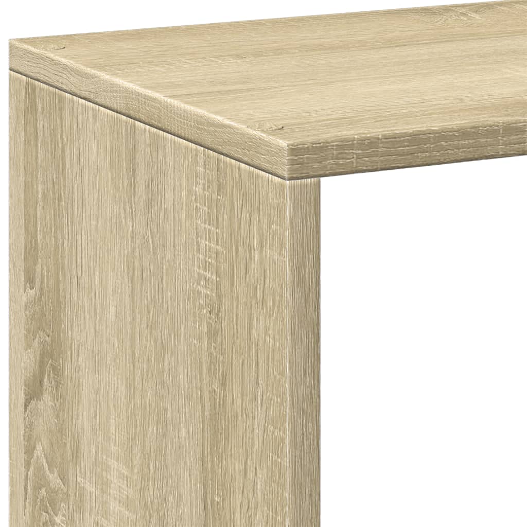 vidaXL Room Divider Bookcase Sonoma Oak 102x29x103,5 cm Engineered Wood