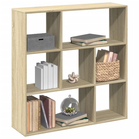 vidaXL Room Divider Bookcase Sonoma Oak 102x29x103,5 cm Engineered Wood
