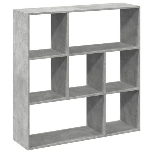 vidaXL Room Divider Bookcase Concrete Grey 102x29x103,5 cm Engineered Wood