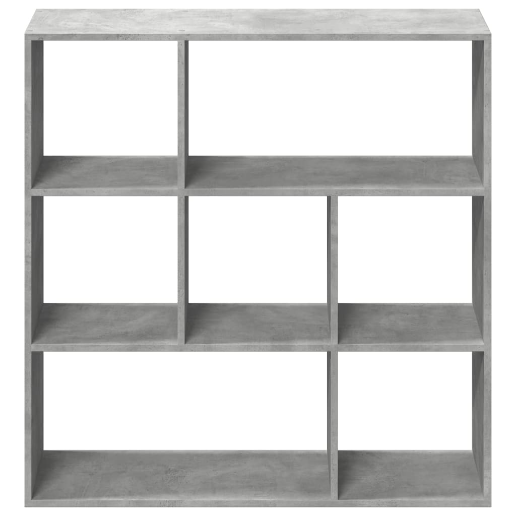 vidaXL Room Divider Bookcase Concrete Grey 102x29x103,5 cm Engineered Wood