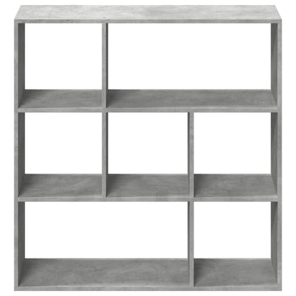 vidaXL Room Divider Bookcase Concrete Grey 102x29x103,5 cm Engineered Wood