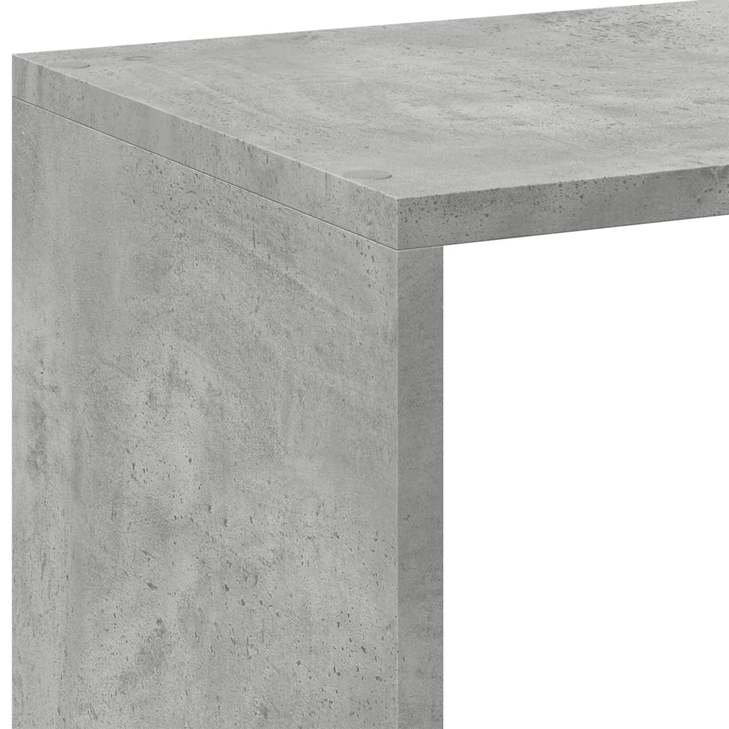 vidaXL Room Divider Bookcase Concrete Grey 102x29x103,5 cm Engineered Wood