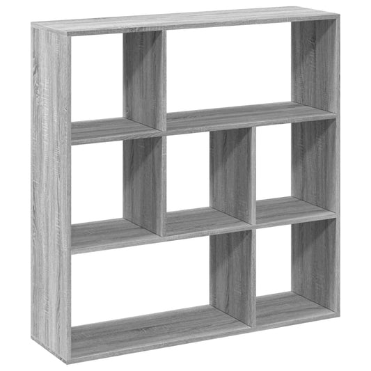 vidaXL Room Divider Bookcase Grey Sonoma 102x29x103,5 cm Engineered Wood