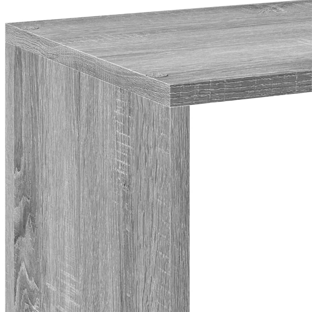 vidaXL Room Divider Bookcase Grey Sonoma 102x29x103.5 cm Engineered Wood