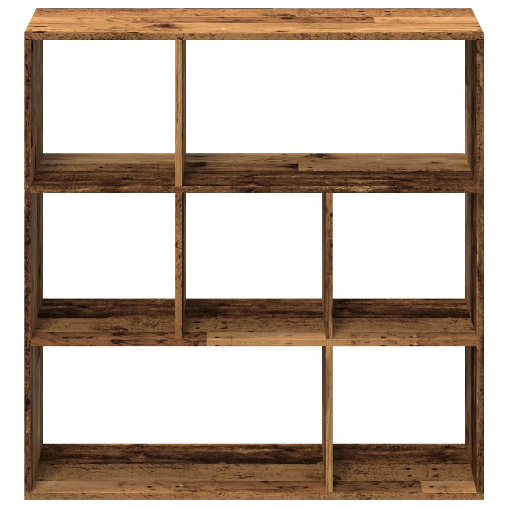 vidaXL Room Divider Bookcase Old Wood 102x29x103,5 cm Engineered Wood