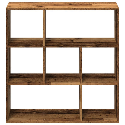 vidaXL Room Divider Bookcase Old Wood 102x29x103,5 cm Engineered Wood