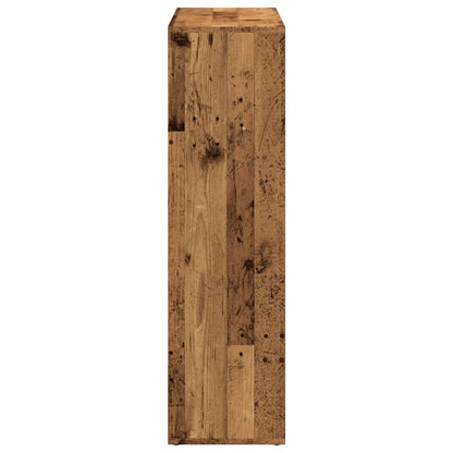 vidaXL Room Divider Bookcase Old Wood 102x29x103.5 cm Engineered Wood