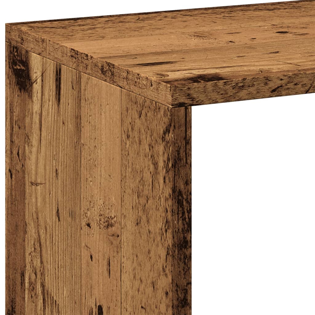 vidaXL Room Divider Bookcase Old Wood 102x29x103,5 cm Engineered Wood