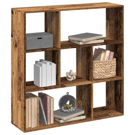 vidaXL Room Divider Bookcase Old Wood 102x29x103,5 cm Engineered Wood