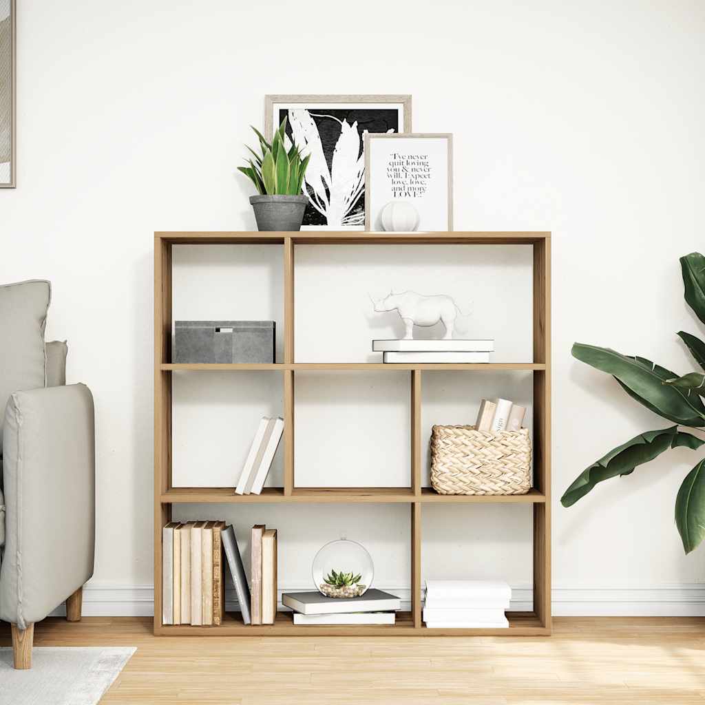 vidaXL Room Divider Bookcase Artisan Oak 102x29x103.5 cm Engineered Wood