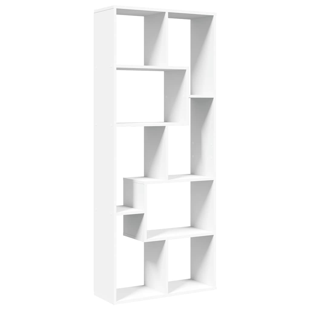 vidaXL Room Divider Bookcase White 67x25x161,5 cm Engineered Wood