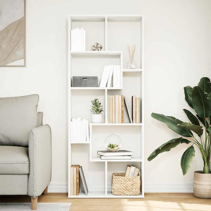 vidaXL Room Divider Bookcase White 67x25x161,5 cm Engineered Wood