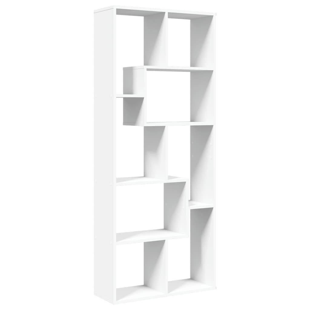 vidaXL Room Divider Bookcase White 67x25x161.5 cm Engineered Wood