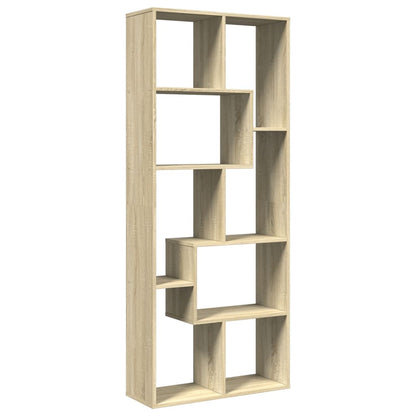 vidaXL Room Divider Bookcase Sonoma Oak 67x25x161,5 cm Engineered Wood