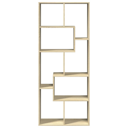 vidaXL Room Divider Bookcase Sonoma Oak 67x25x161,5 cm Engineered Wood
