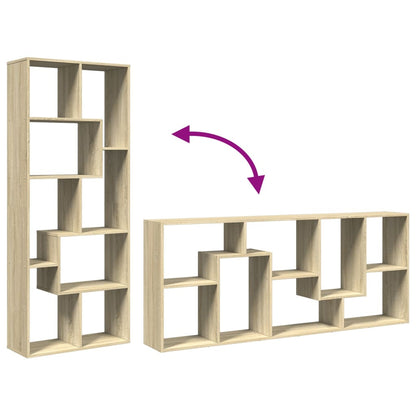 vidaXL Room Divider Bookcase Sonoma Oak 67x25x161,5 cm Engineered Wood