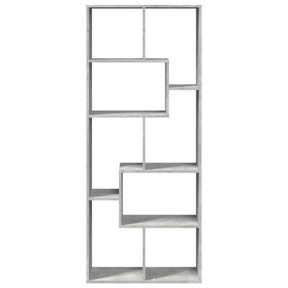 vidaXL Room Divider Bookcase Concrete Grey 67x25x161.5 cm