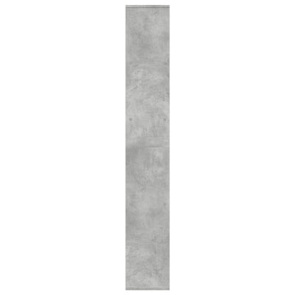 vidaXL Room Divider Bookcase Concrete Grey 67x25x161.5 cm