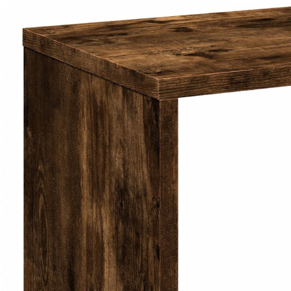 vidaXL Room Divider Bookcase Smoked Oak 67x25x161,5 cm Engineered Wood