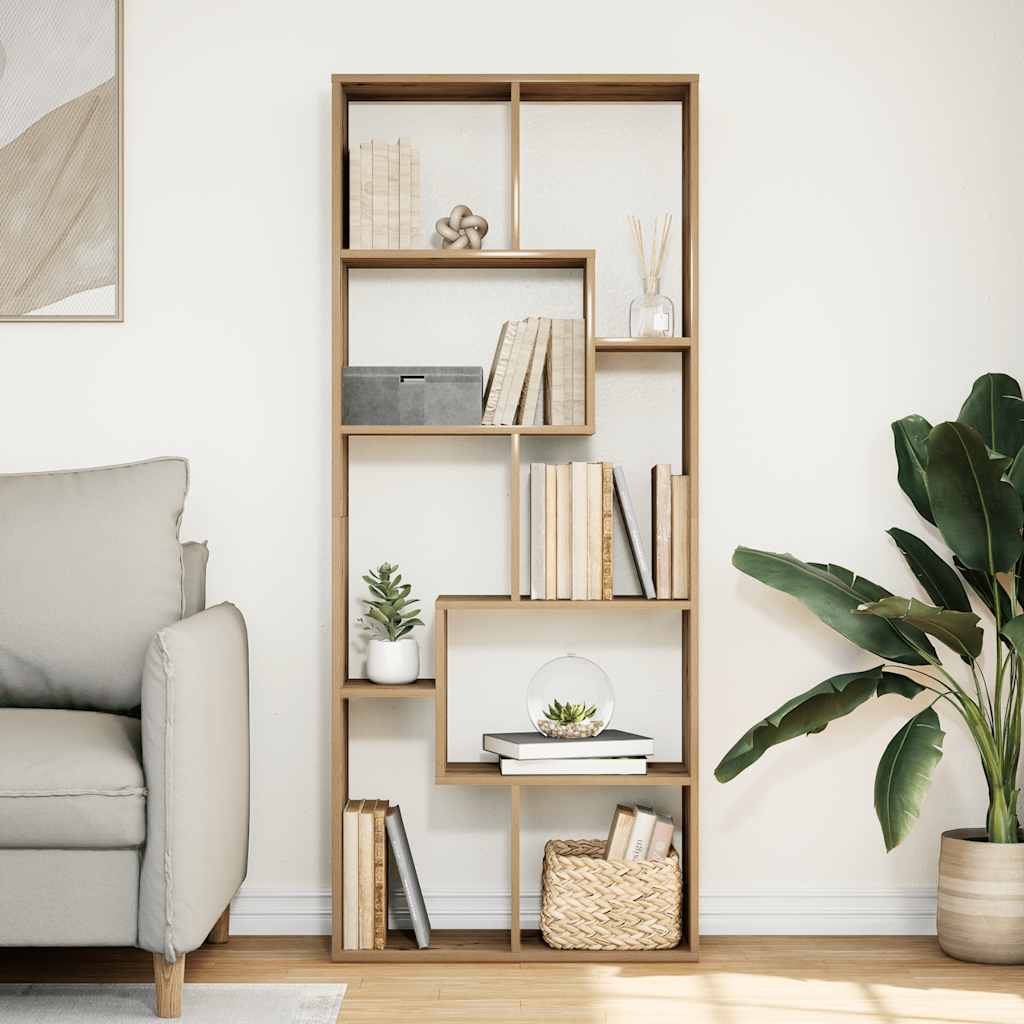 vidaXL Room Divider Bookcase Artisan Oak 67x25x161.5cm Engineered Wood