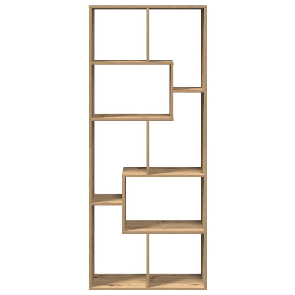 vidaXL Room Divider Bookcase Artisan Oak 67x25x161.5cm Engineered Wood