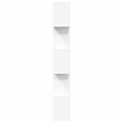 vidaXL Room Divider Bookcase 5-Tier White 70x24x161 cm Engineered Wood