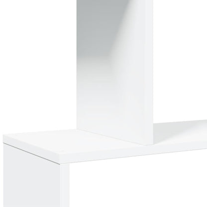 vidaXL Room Divider Bookcase 5-Tier White 70x24x161 cm Engineered Wood