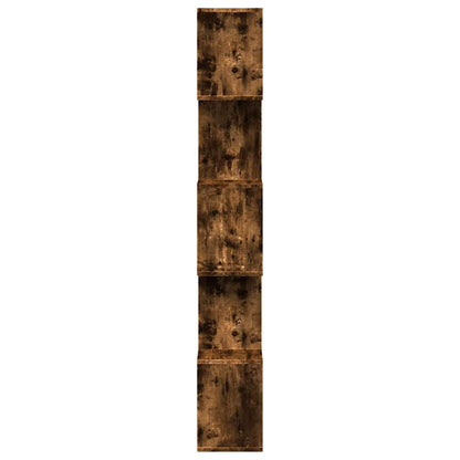 vidaXL Room Divider Bookcase 5-Tier Smoked Oak 70x24x161 cm Engineered Wood