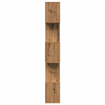 vidaXL Room Divider Bookcase 5-Tier Artisan Oak 70x24x161 cm Engineered Wood